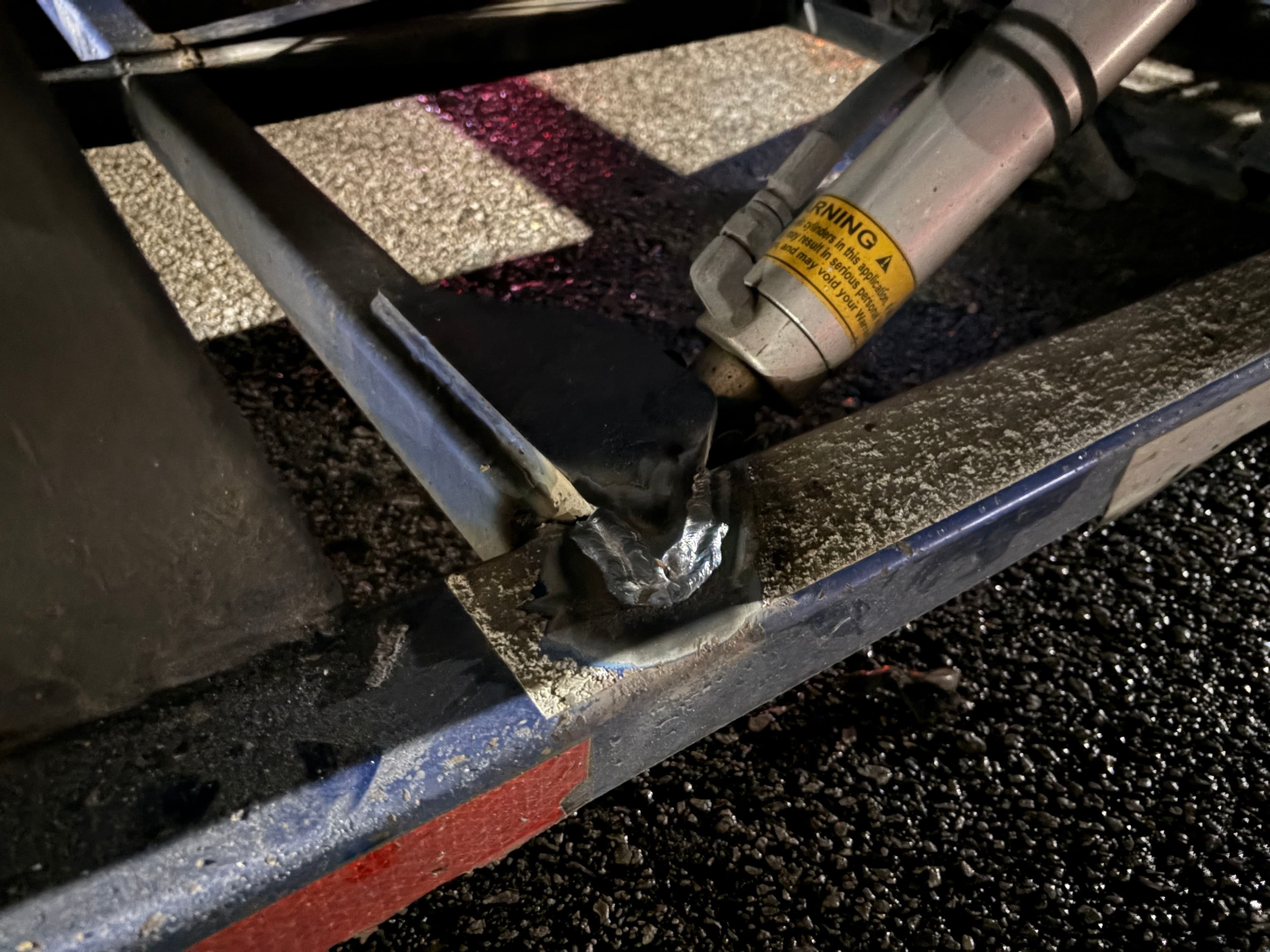 Project Car Hauler Frame Split and Semi Step Repair in Lebanon TN image