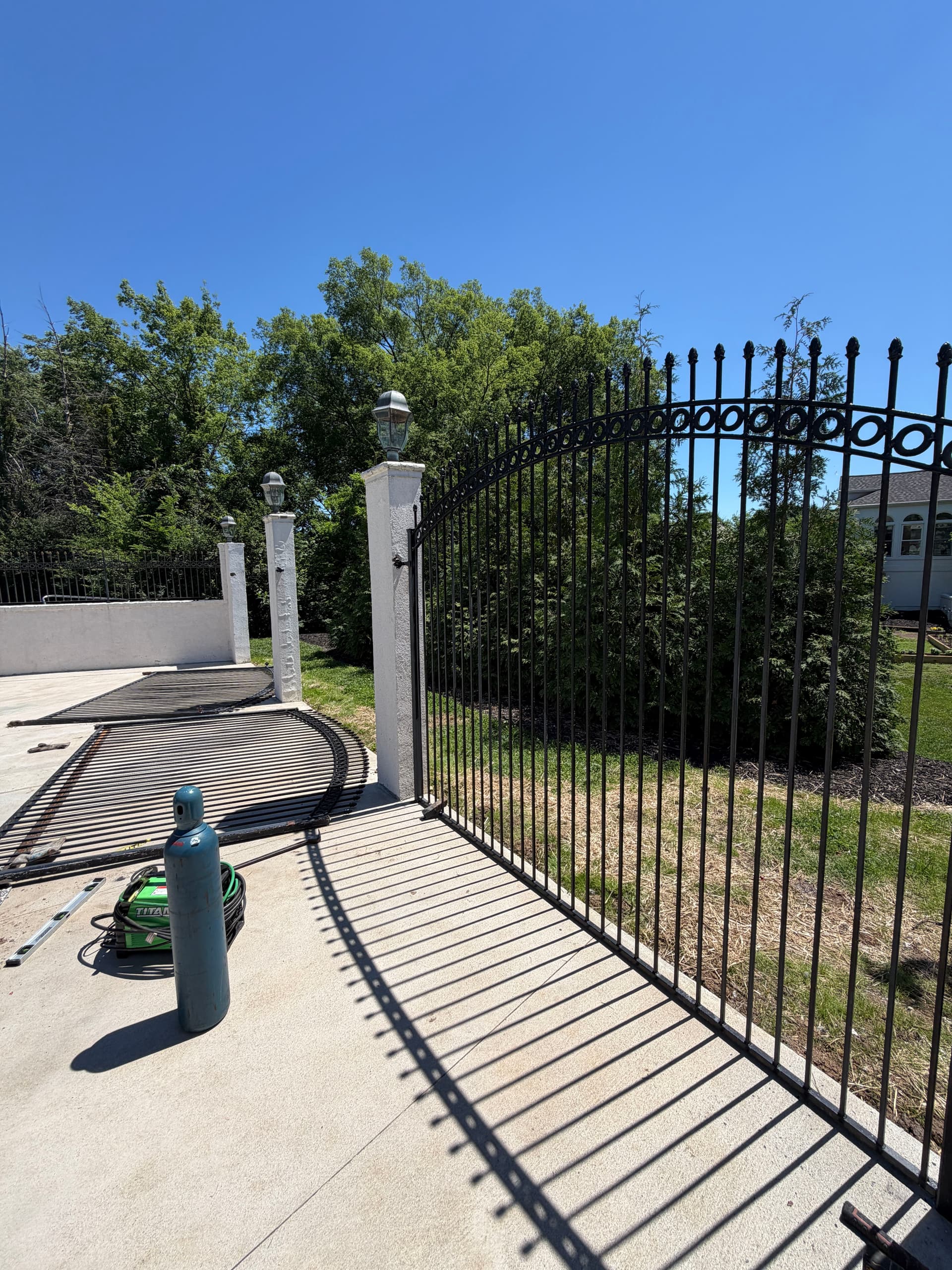 Custom Ironwork Fence and Pool Gate Build in Brentwood image