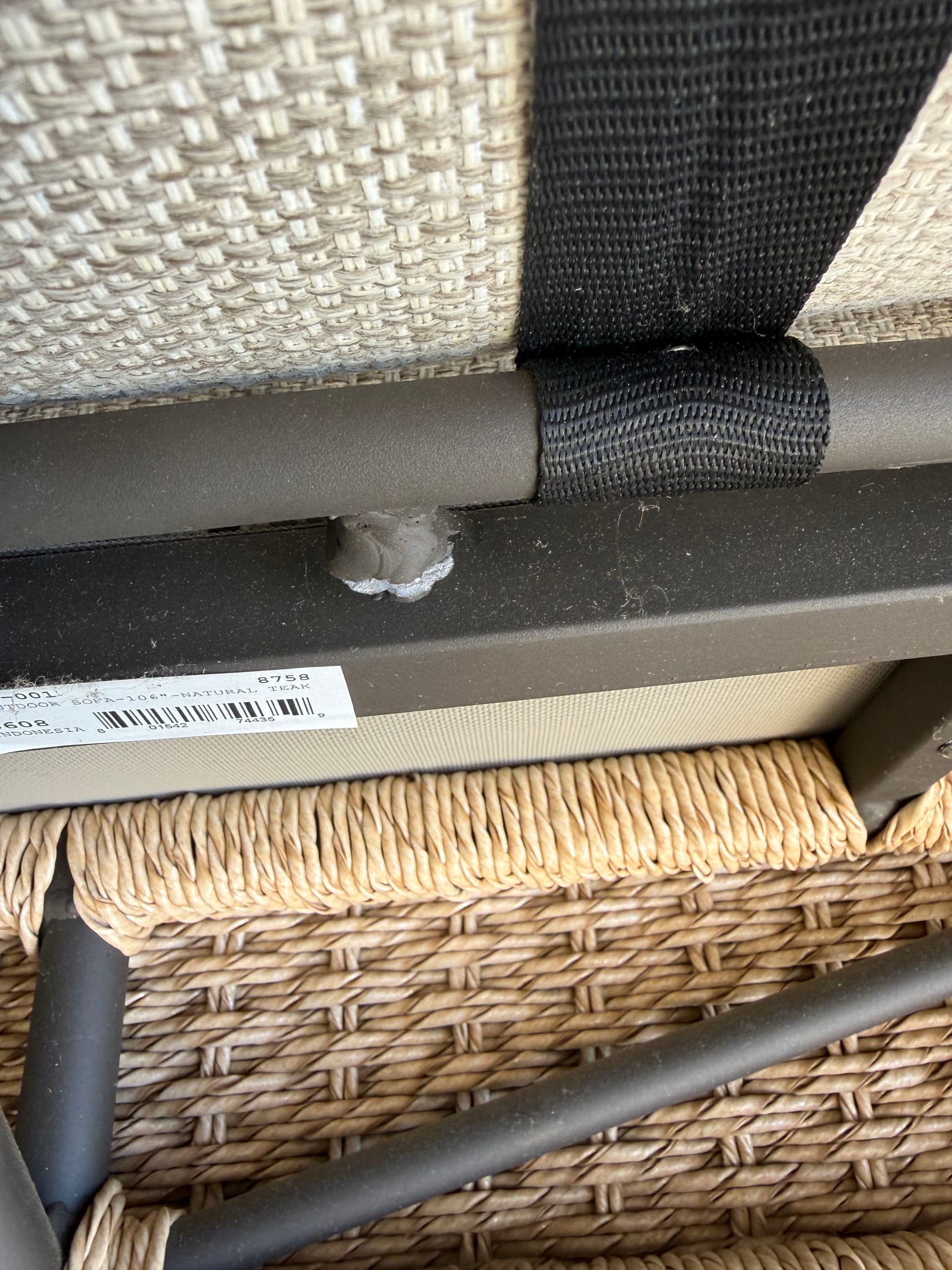 Custom Aluminum Sofa Frame in Brentwood TN image