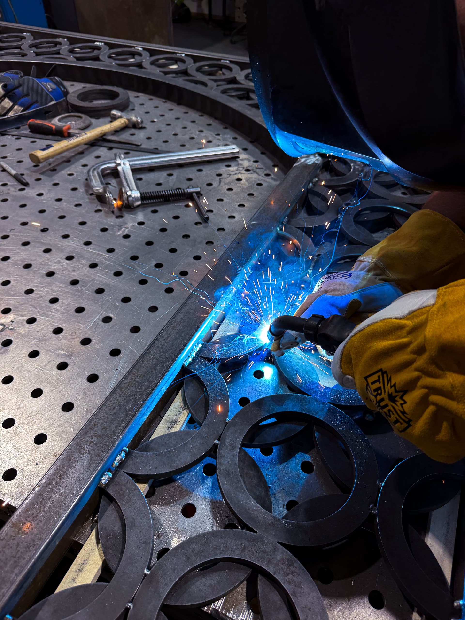 Gallery photos for Custom Decorative Steel Arch Build for a Franklin Restaurant: Image #2