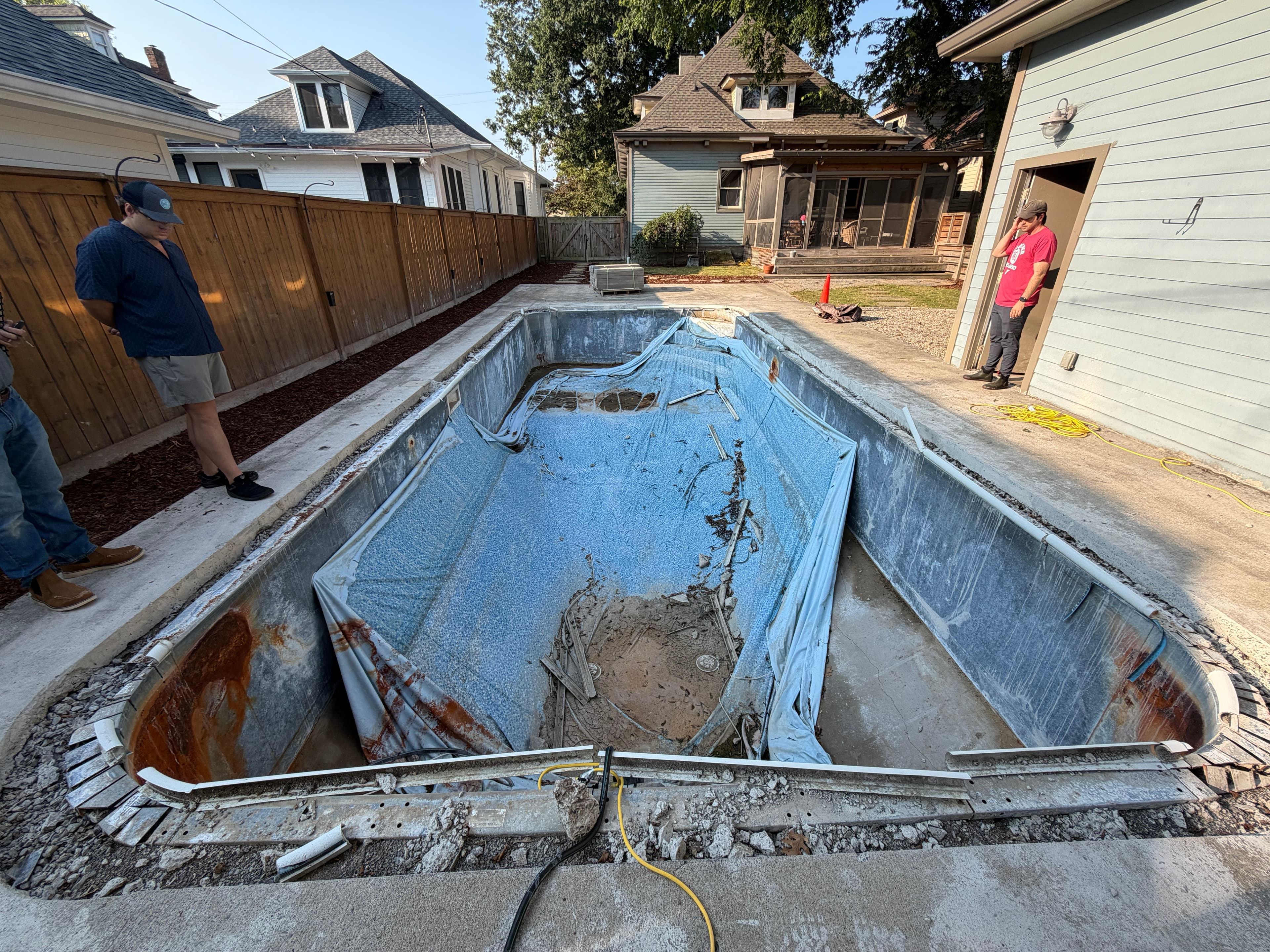 Project Pool Structural Repair and Liner Prep in Nashville image