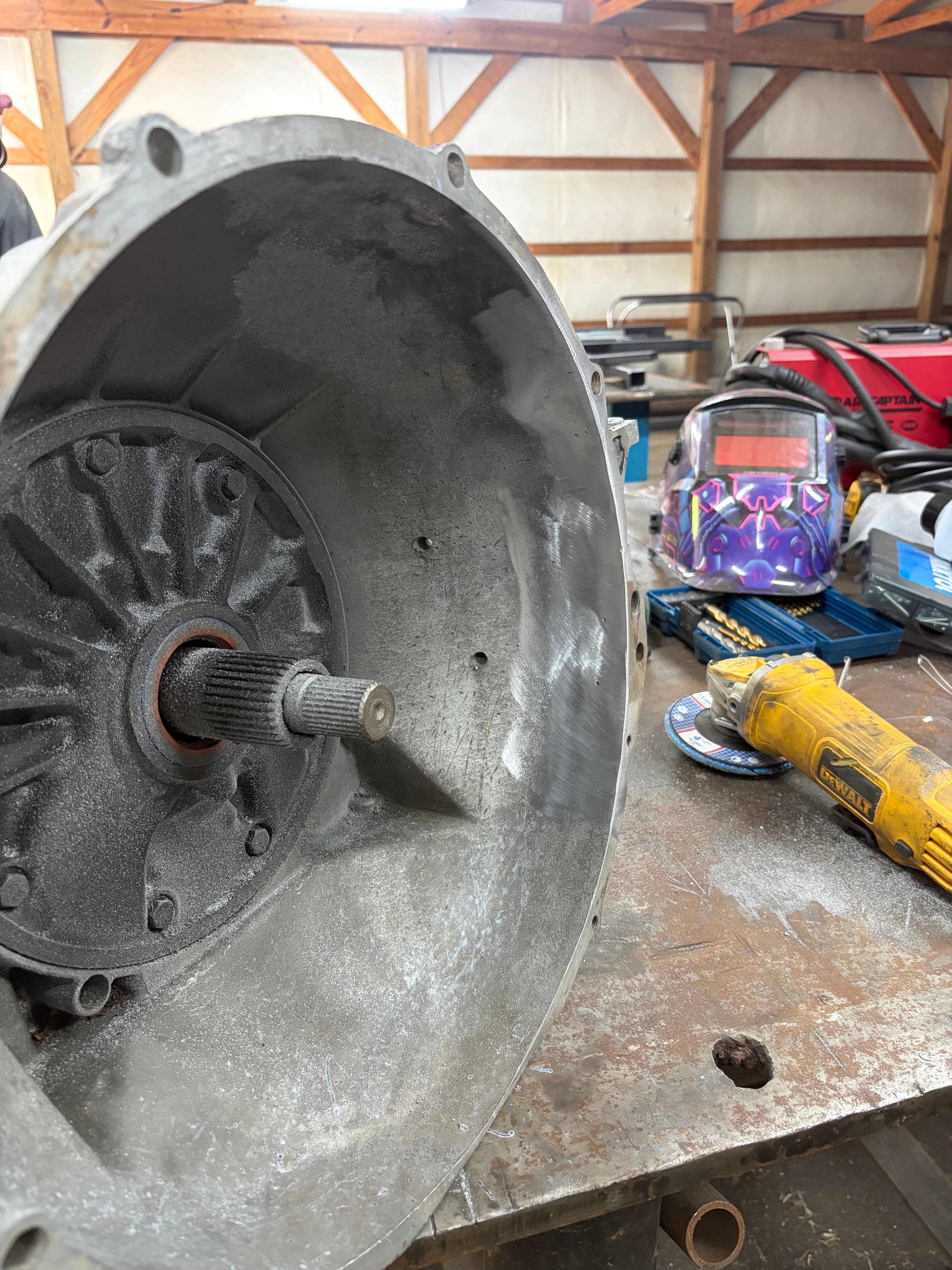 Project Cracked Aluminum Transmission Casing Repaired in Under 24 Hours image