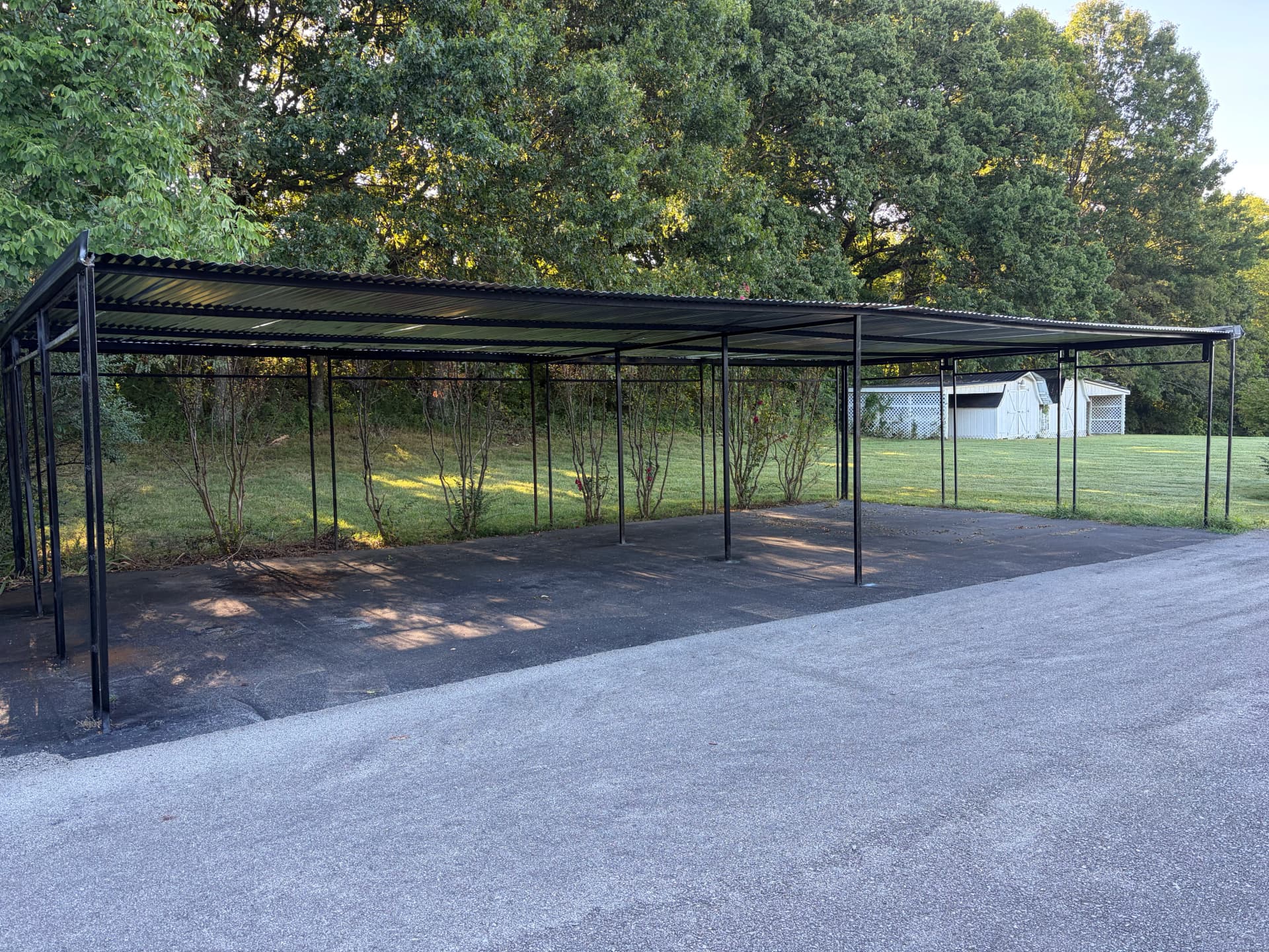 Gallery photos for Storm-Damaged Carport Replaced With a Solid Metal Build in College Grove: Image #2