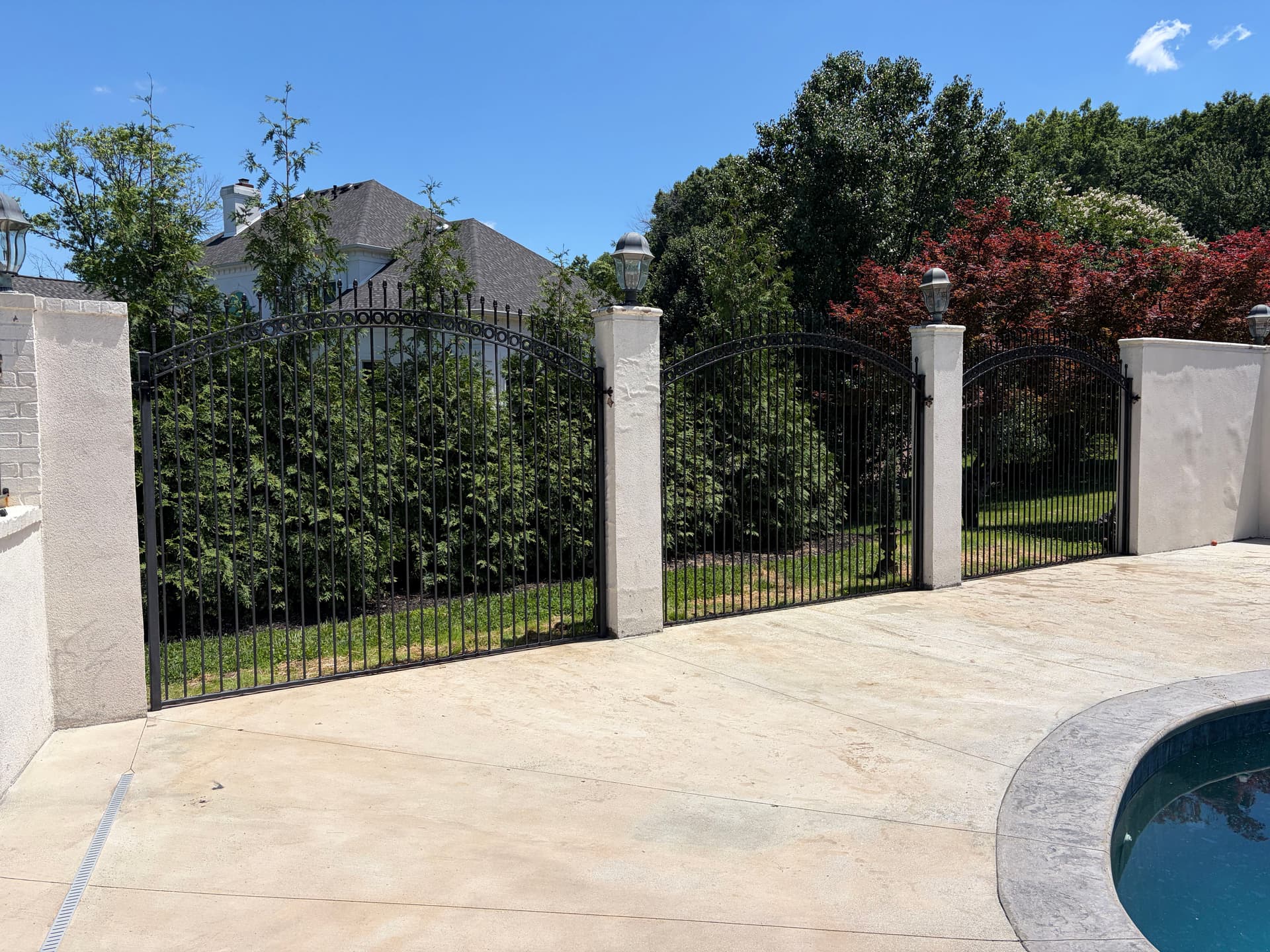 Gallery photos for Custom Ironwork Fence and Pool Gate Build in Brentwood: Image #2