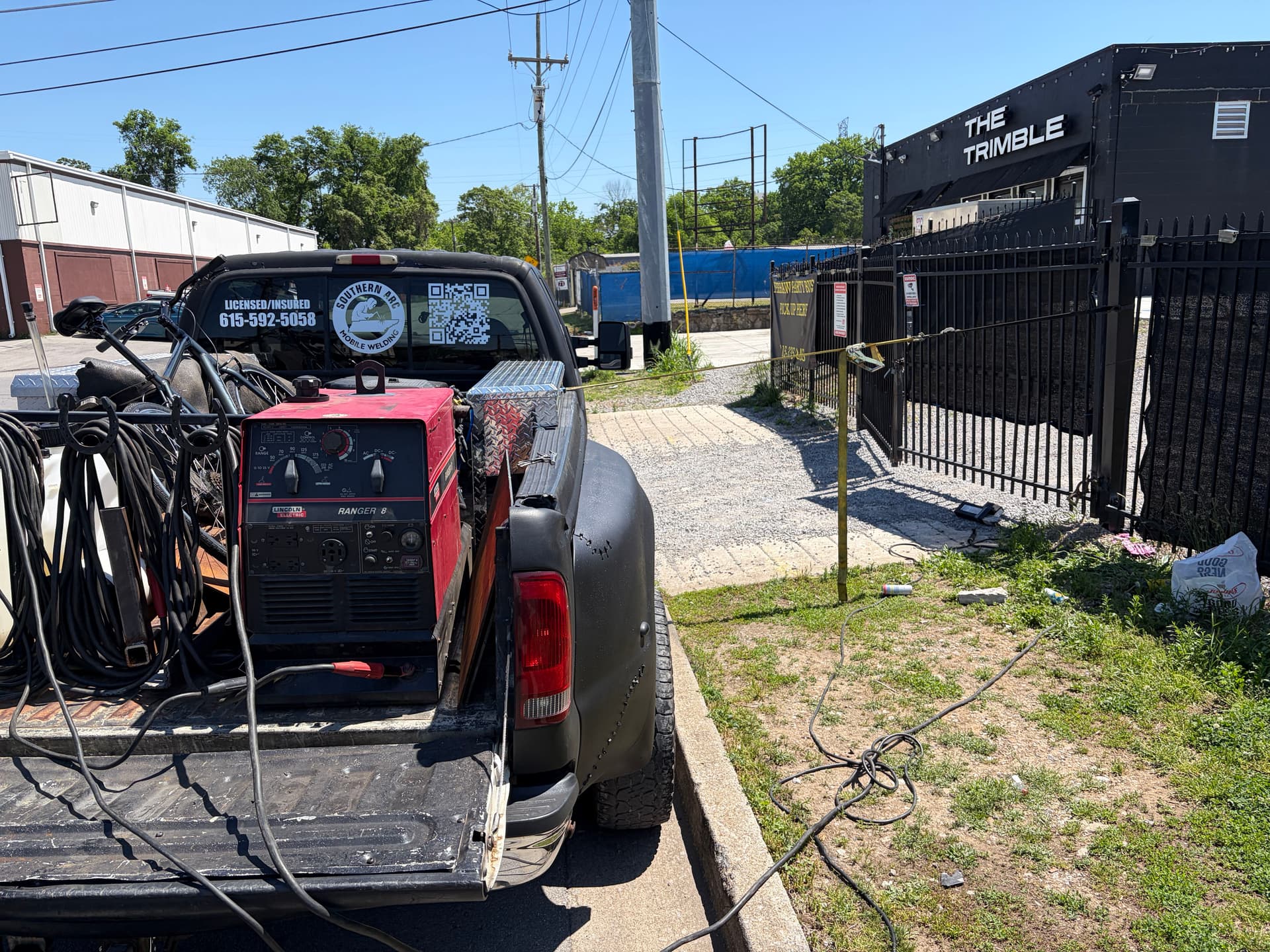 Gate Repair After Impact at The Trimble image