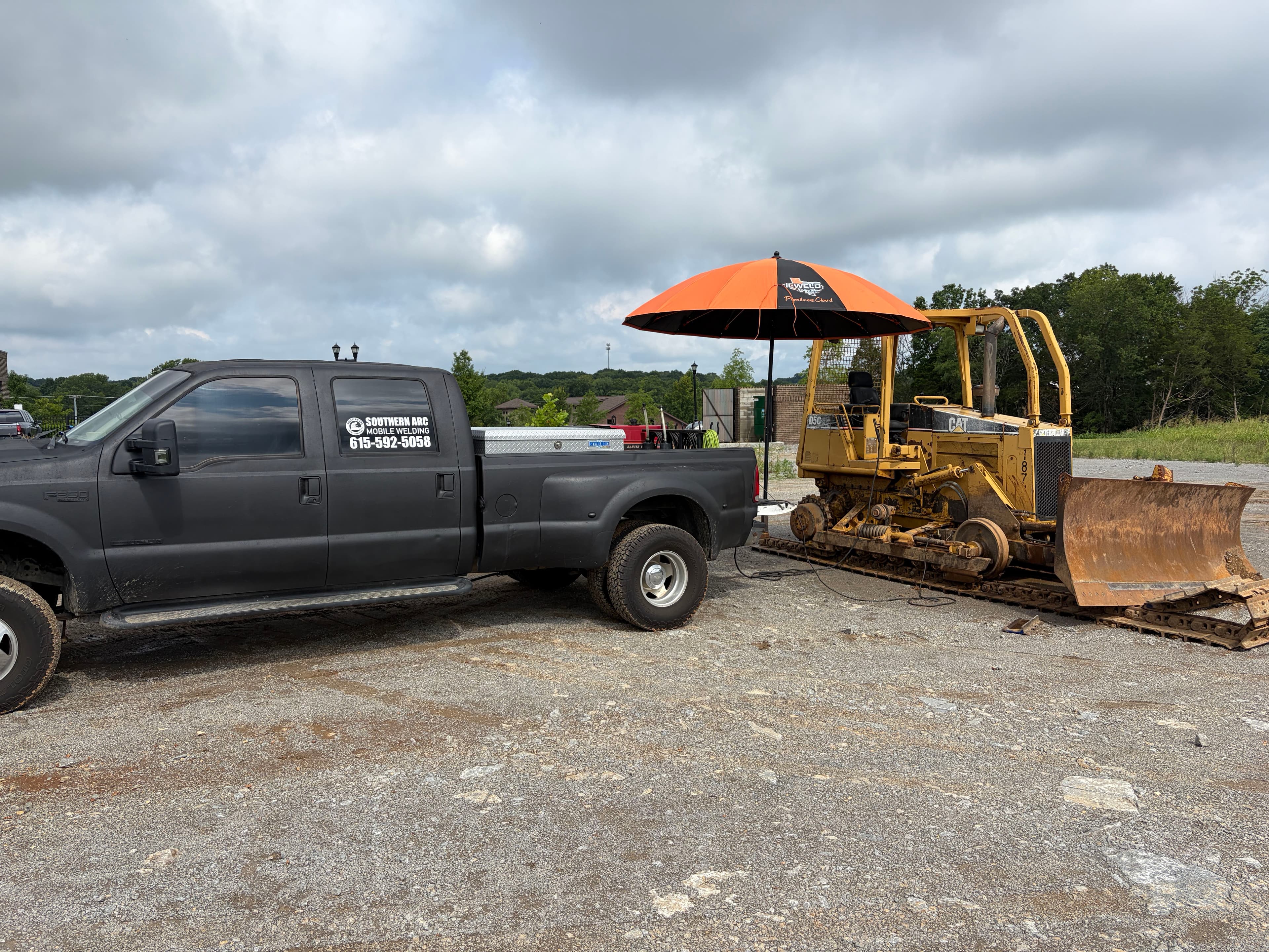 Project CAT D5 Dozer Track Frame Repair in Nolensville image