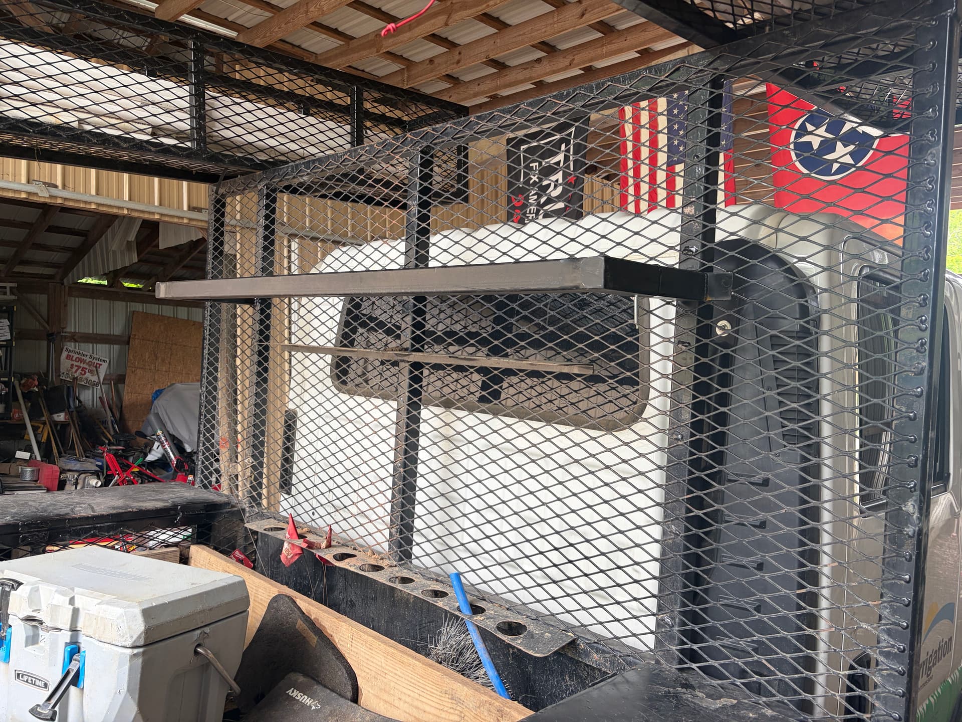 Gallery photos for Custom Tool Rack and Storage Door Repairs on a Work Trailer in Franklin Tennessee: Image #3