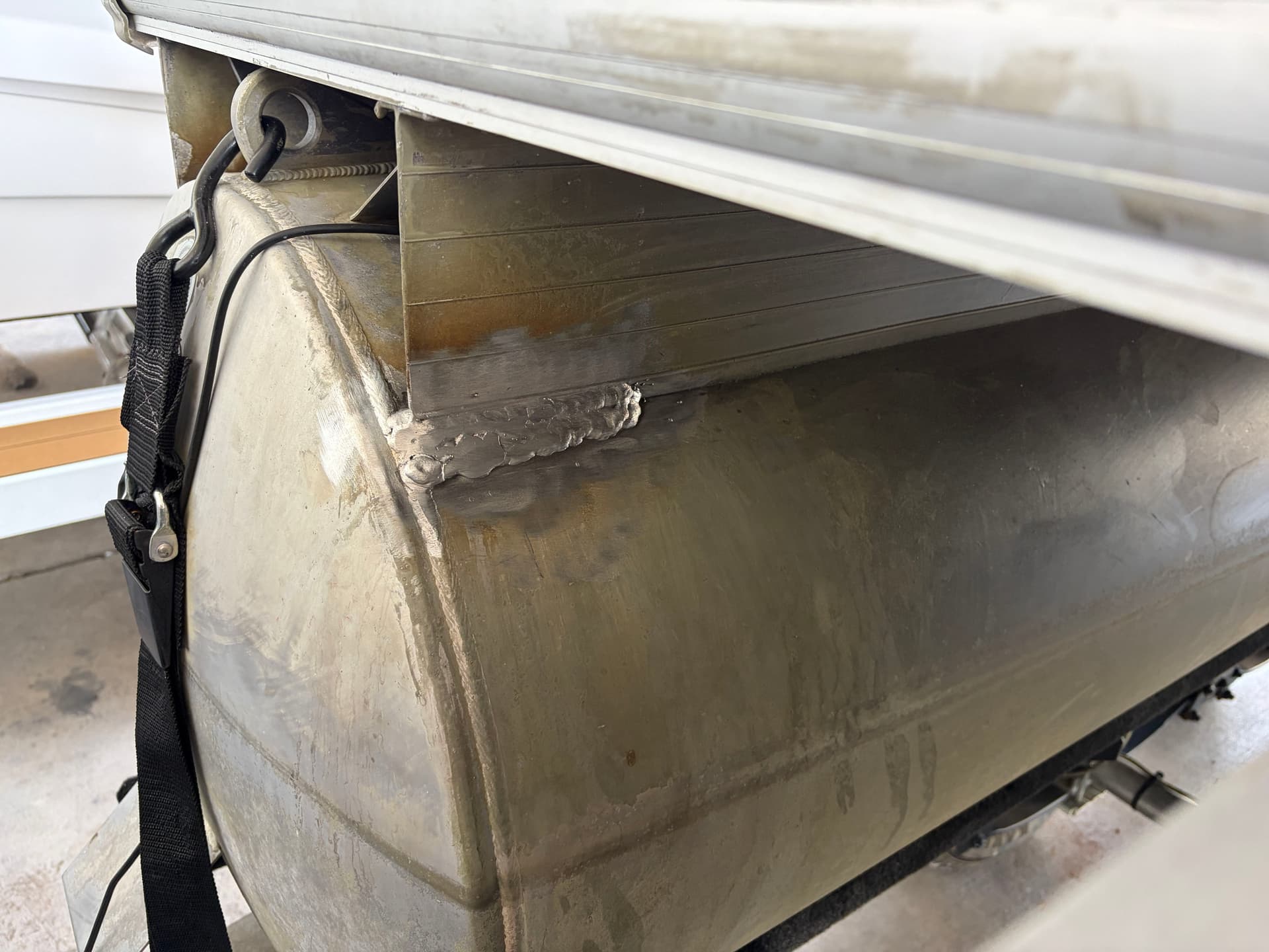 Gallery photos for Pontoon Boat Aluminum Weld Repair in Winchester TN: Image #1