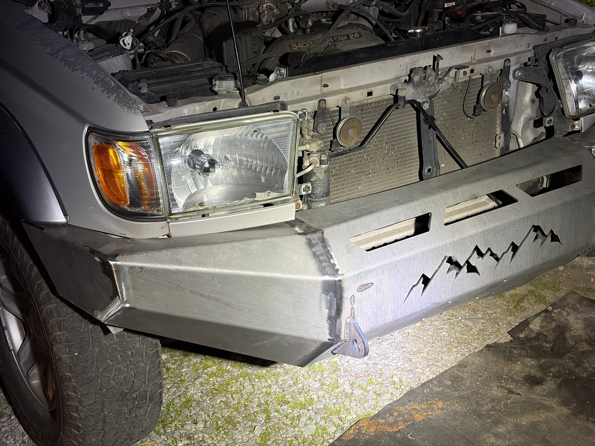 Gallery photos for Custom Mountain Design Metal Bumper Built for SUV: Image #1