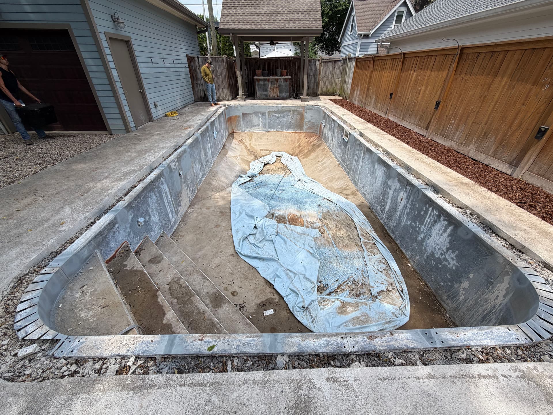 Gallery photos for Pool Structural Repair and Liner Prep in Nashville: Image #2