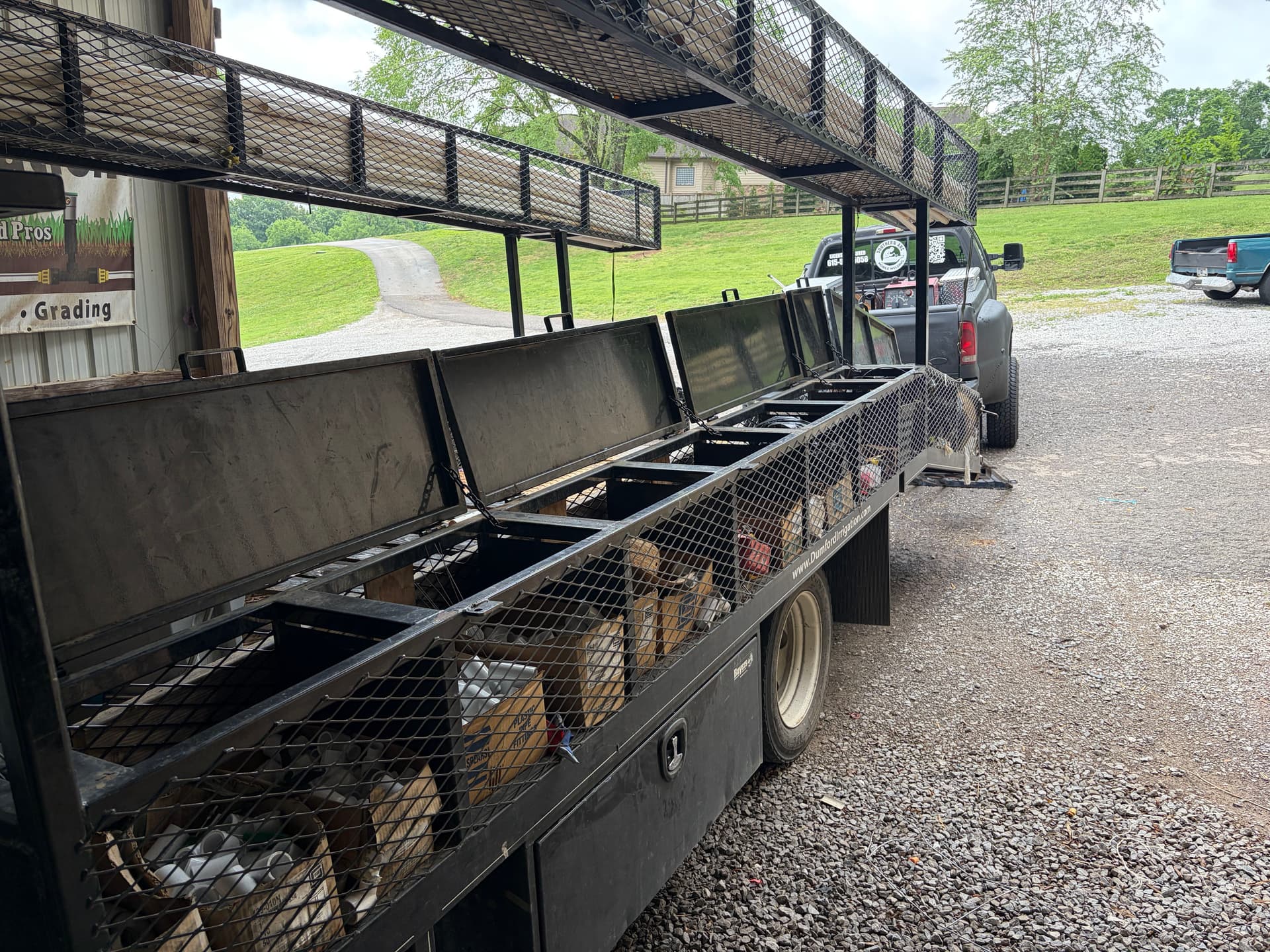 Gallery photos for Custom Tool Rack and Storage Door Repairs on a Work Trailer in Franklin Tennessee: Image #1
